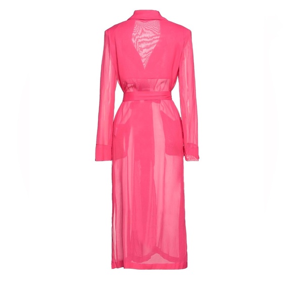 Liviana Conti Vibrant Pink Longline Coat - Picture 8 of 8